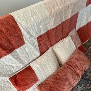 COPY - Project 62,Nate Burkas King Size Quilt, 2 standard shams, 1 velvet lumba…